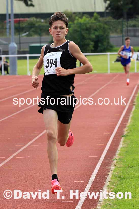Mens under-17s 3000 metres, 2023 Northern Under-13s, Under-15s and Under-17s, Middlesbrough.  Photo: David T. Hewitson/Sports for All Pics